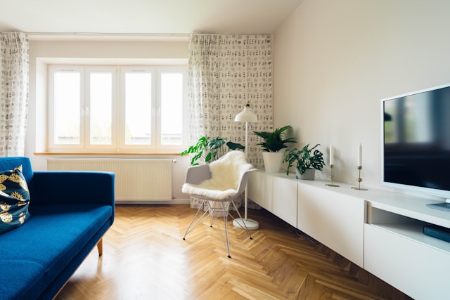 Vloer kleur voor de woonkamer belichting